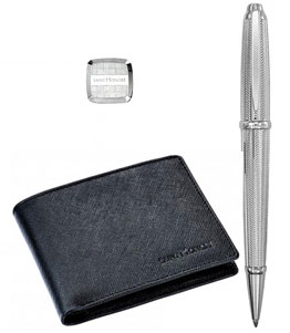 ست کیف و خودکار و دکمه سردست سانتانوره کد SET BW12-05